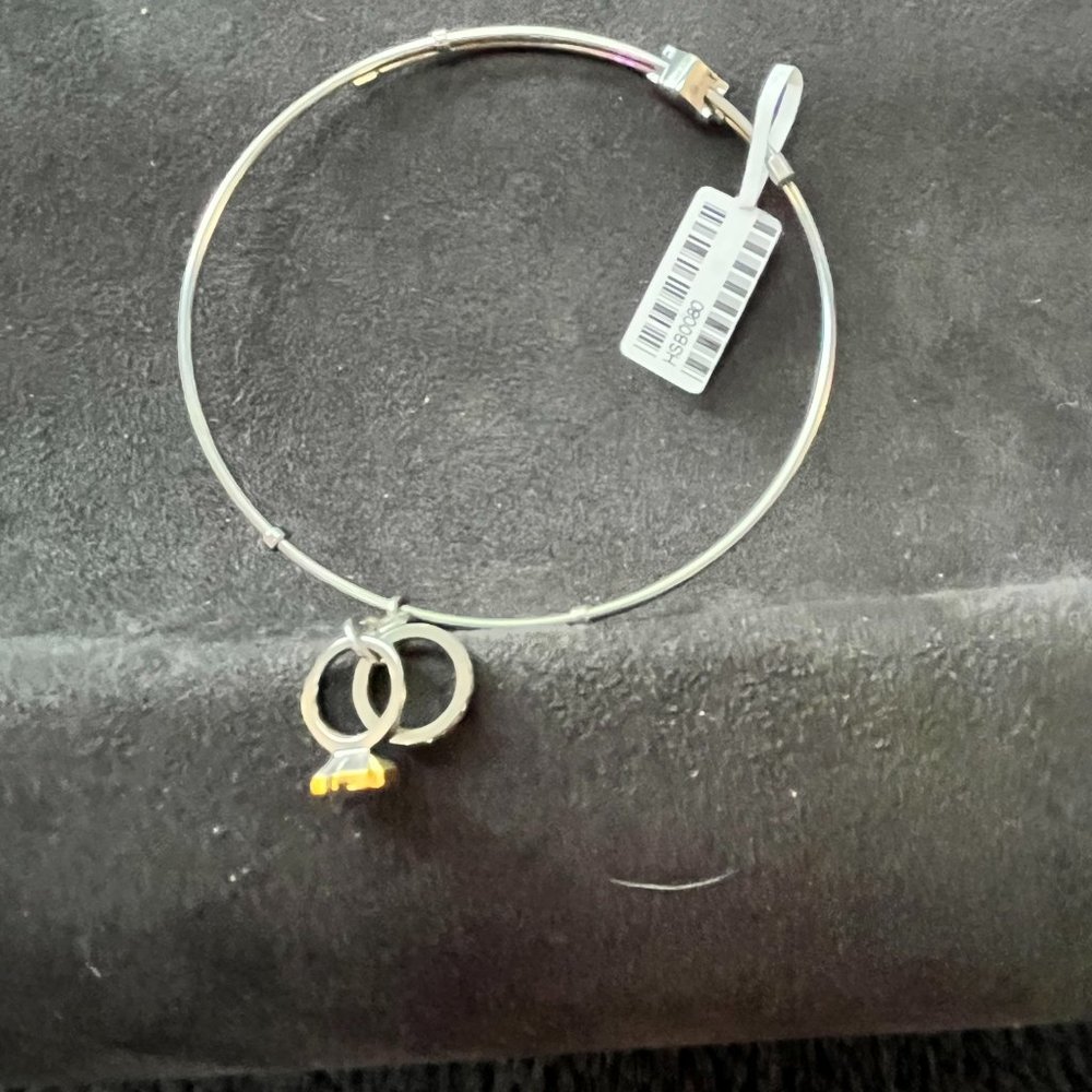 HARLEY DAVIDSON STAINLESS STEEL LADIES WEDDING RING BANGLE BRACELET